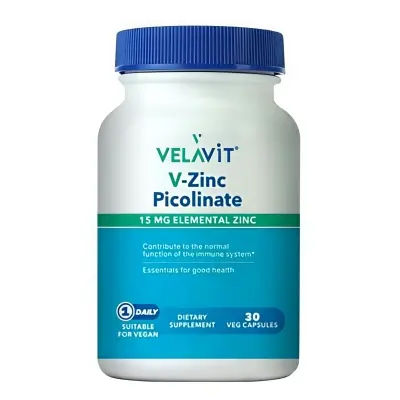 Velavit V-Zinc Picolinate 30 Kapsül